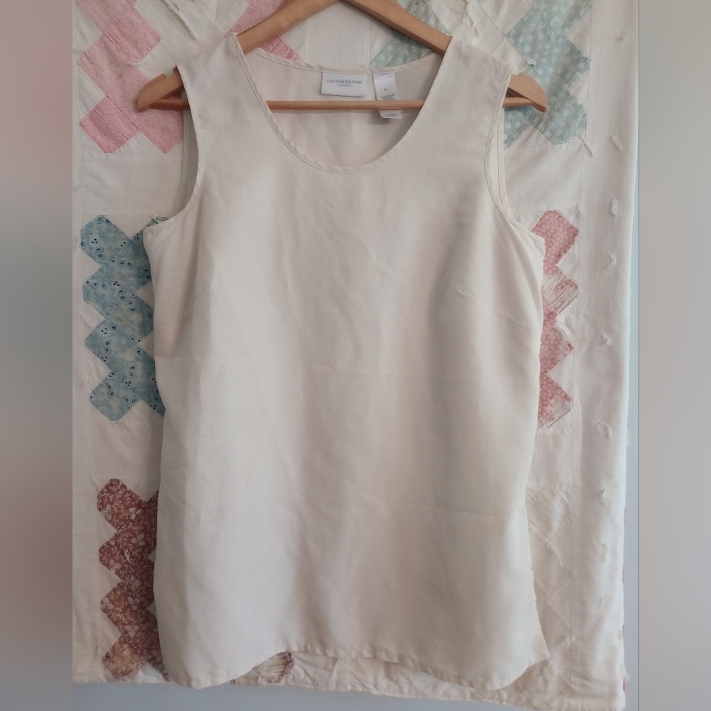 Women's dressy tank off-white